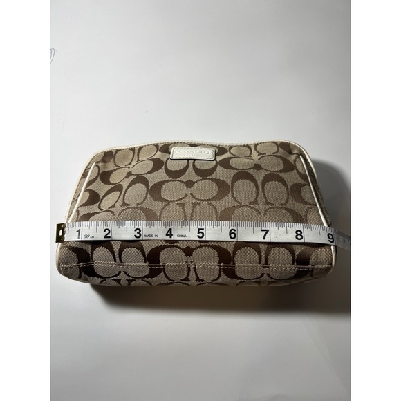 Coach Brown and Cream Cosmetic Bag - Picture 6 of 9